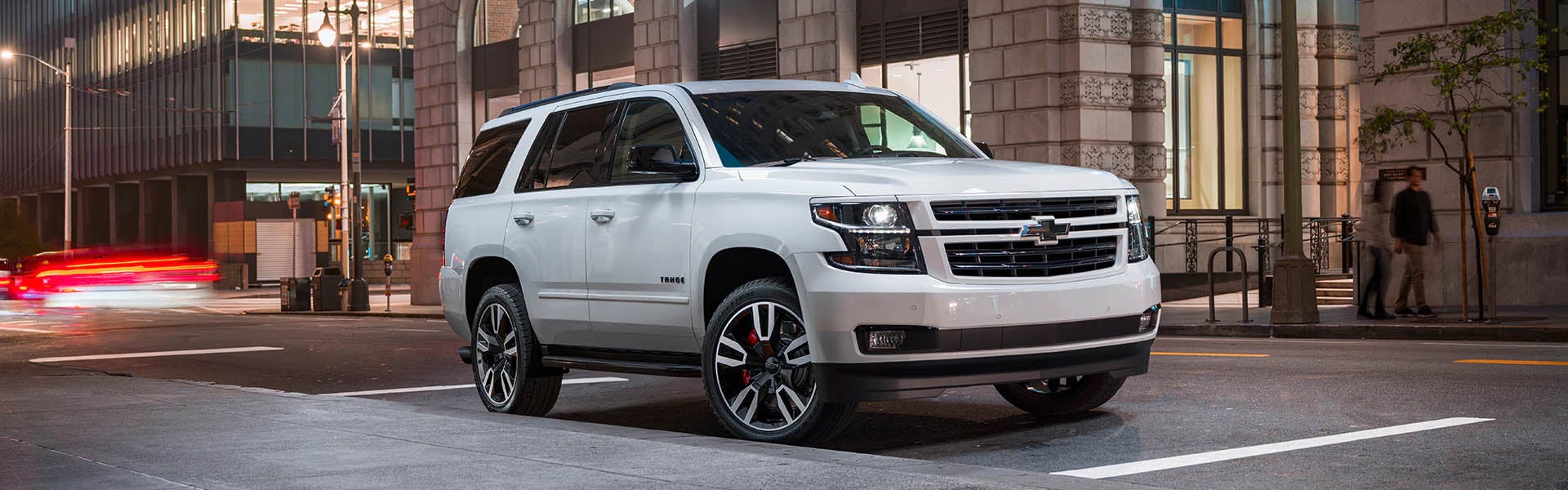 Chevrolet Tahoe is parked on the side of the road