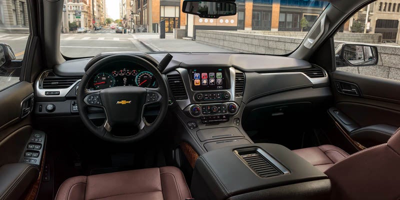 Chevrolet Tahoe dashboard and steering view